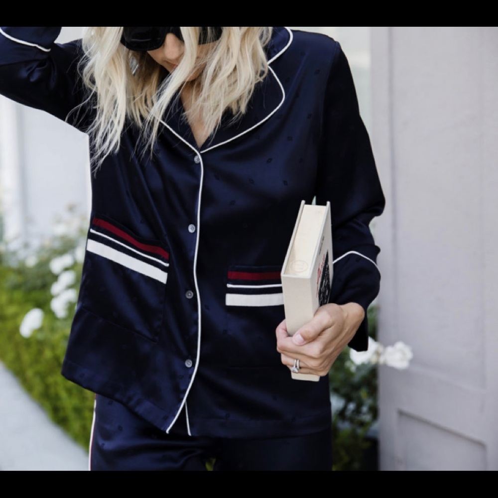 Derek Lam 10 Crosby Silk PJ top